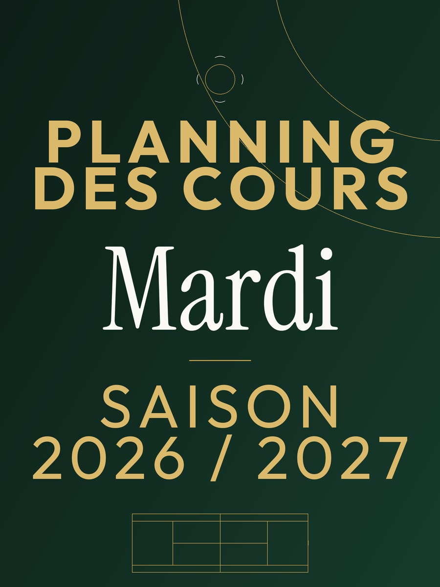 Planning du mardi