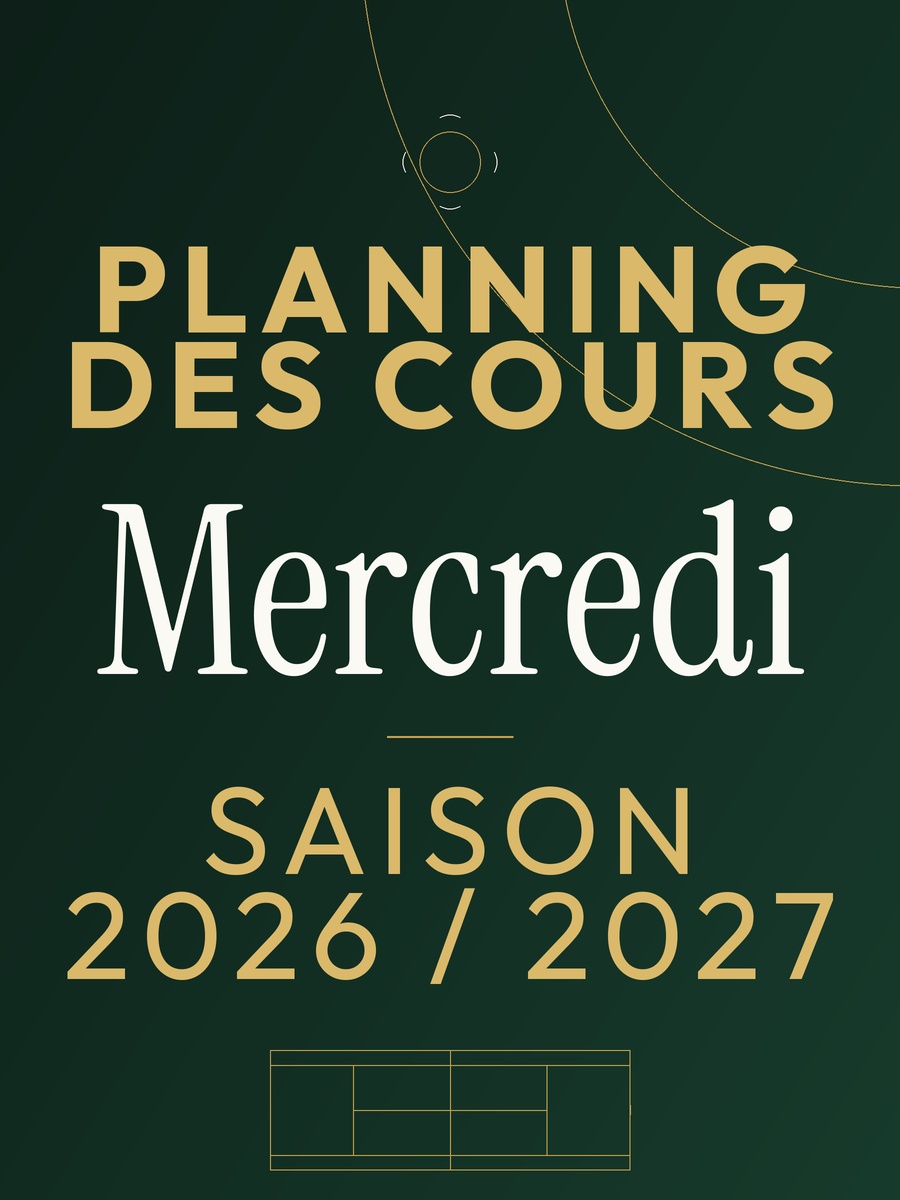 Planning du mercredi