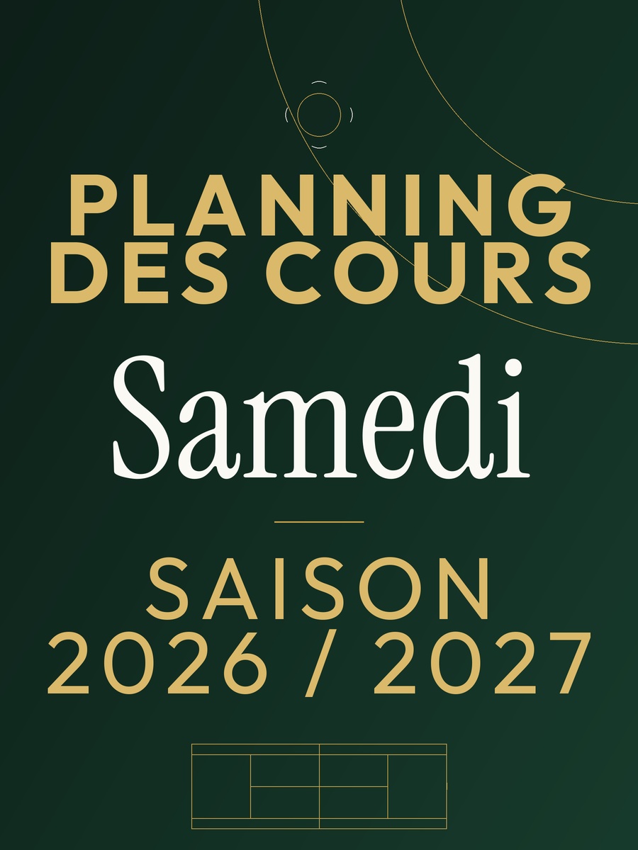 Planning du samedi